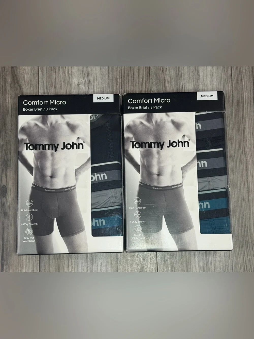 Tommy John Comfort Micro Boxer Briefs 2- 3 Packs 6 Pair Mens Medium 31-34 NEW